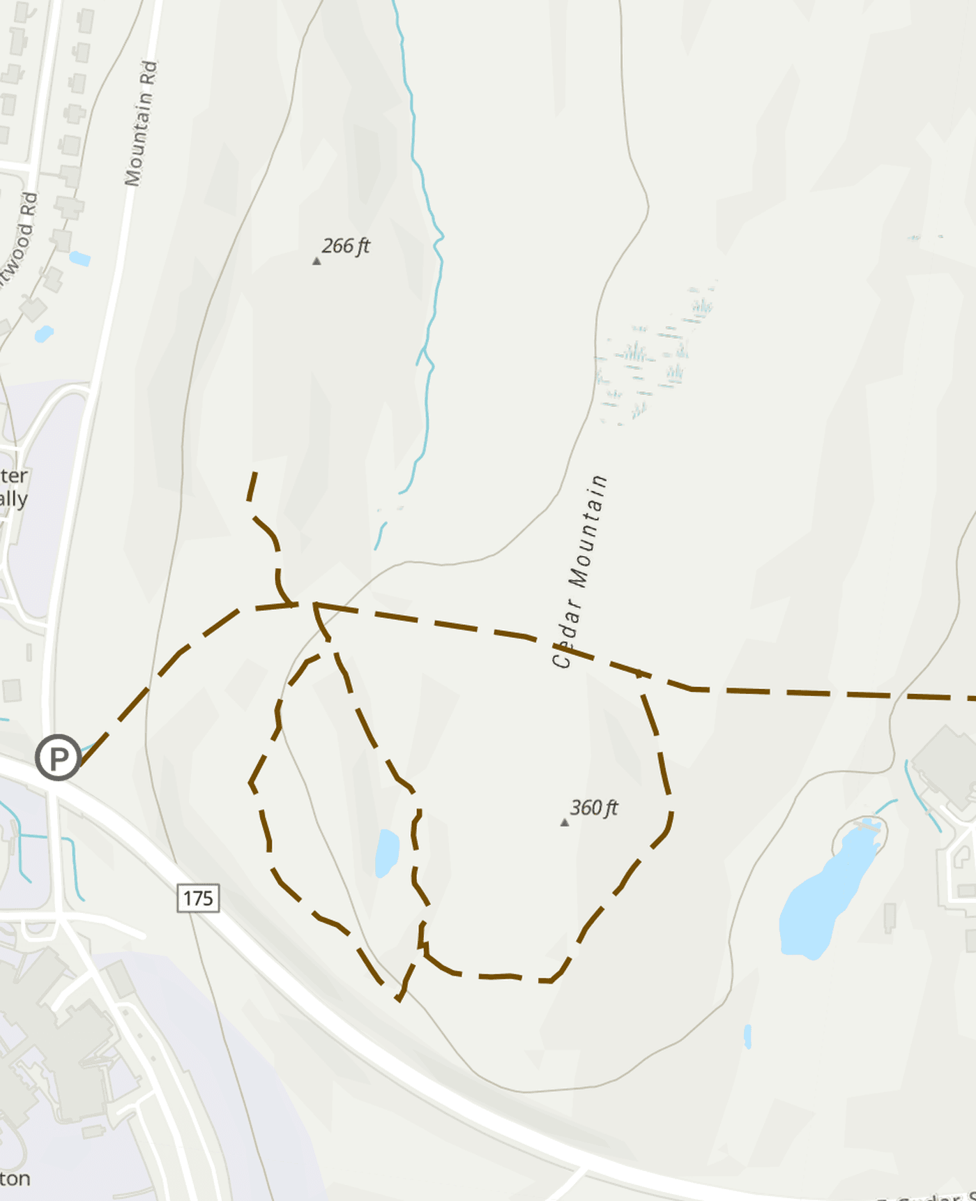 Cedar Mountain Trails trail map