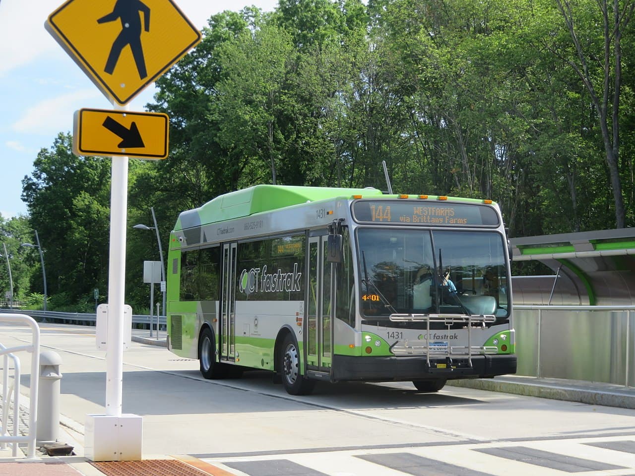 CTfastrak Newington Junction Station